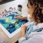 Pictura pe numere Tablou Canvas Aurora Boreala